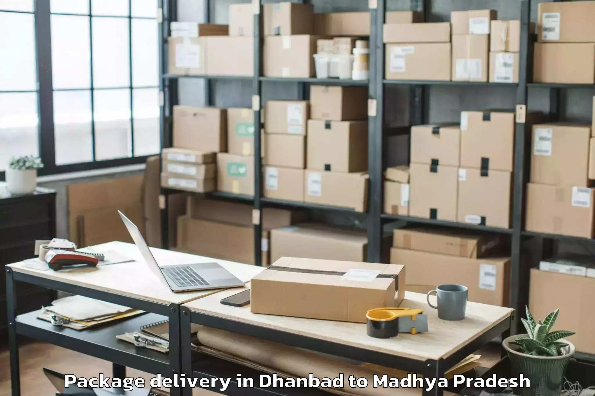 Quality Dhanbad to Kothi Package Delivery